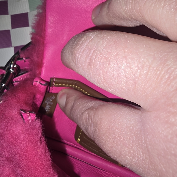 EUC Coach X Lil Nas Tabby 12 Shearling Fuschia Pink - Picture 4 of 13